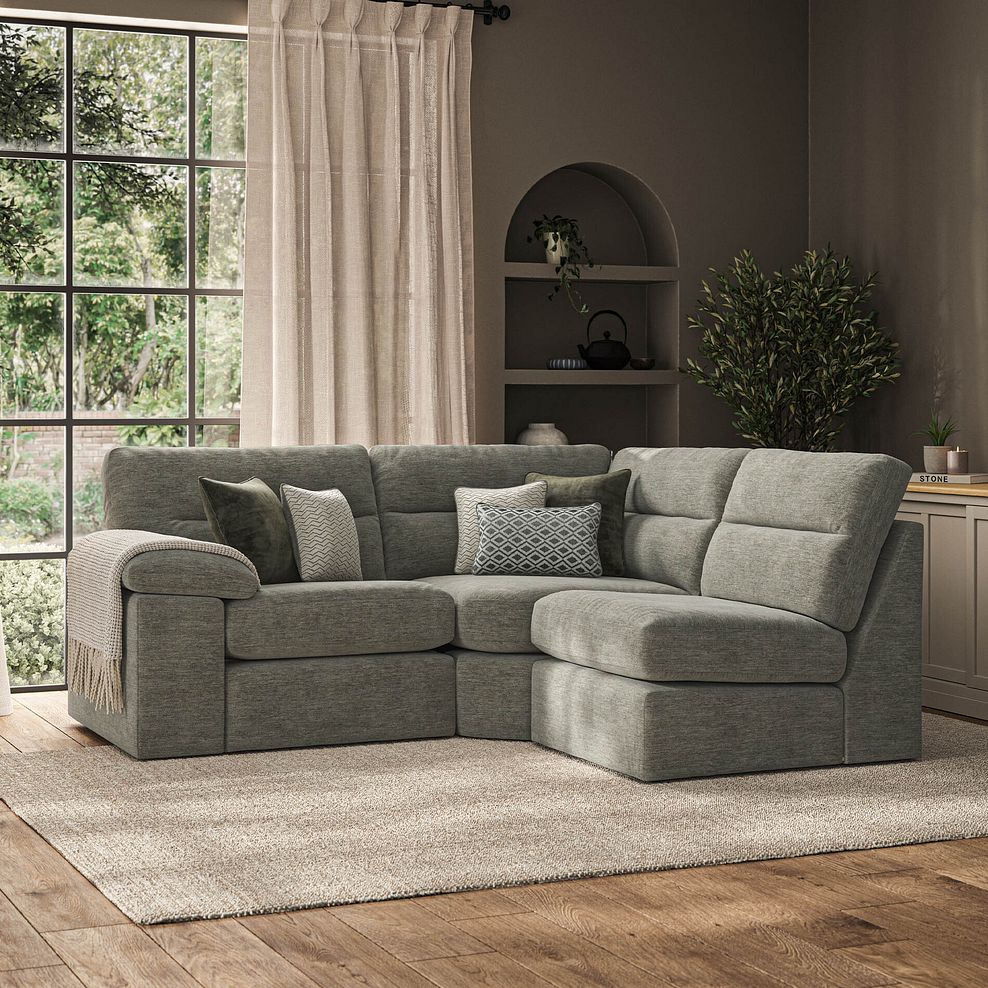 Morgan Modular Group 6 in Olive Green Fabric 1