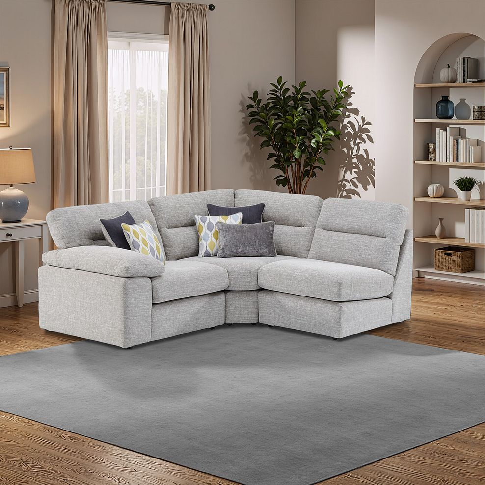 Morgan Modular Group 6 in Santos Silver with Green and Grey Scatters  11