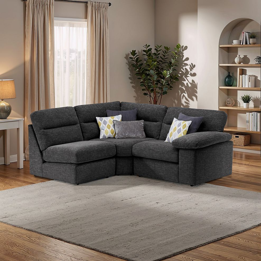 Morgan Modular Group 7 in Santos Black with Green and Grey Scatters  1