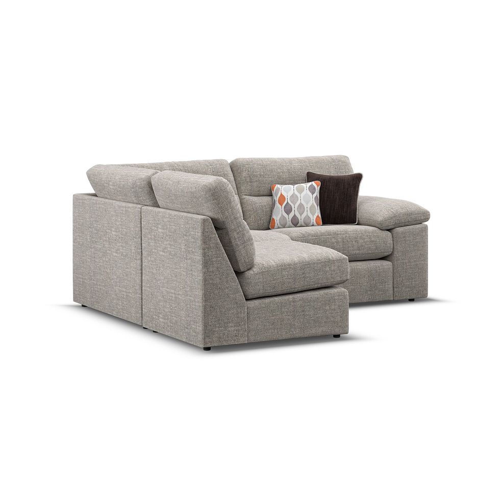 Morgan Modular Group 7 in Santos Mink with Orange and Beige Scatters  4