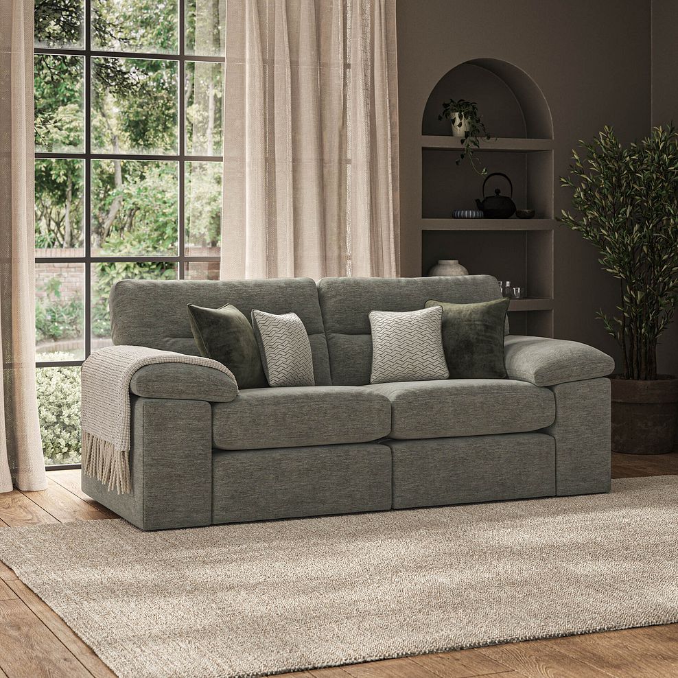Morgan Modular Group 8 in Olive Green Fabric 1