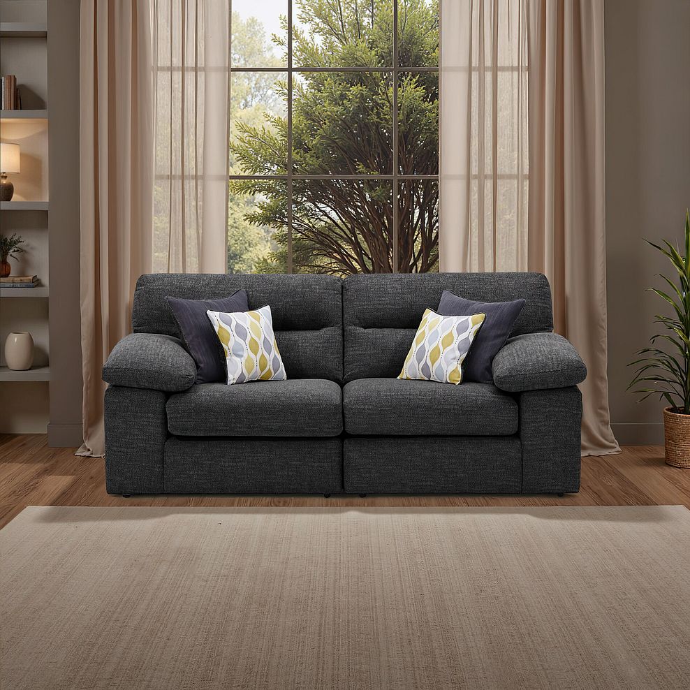 Morgan Modular Group 8 in Santos Black with Green and Grey Scatters  1