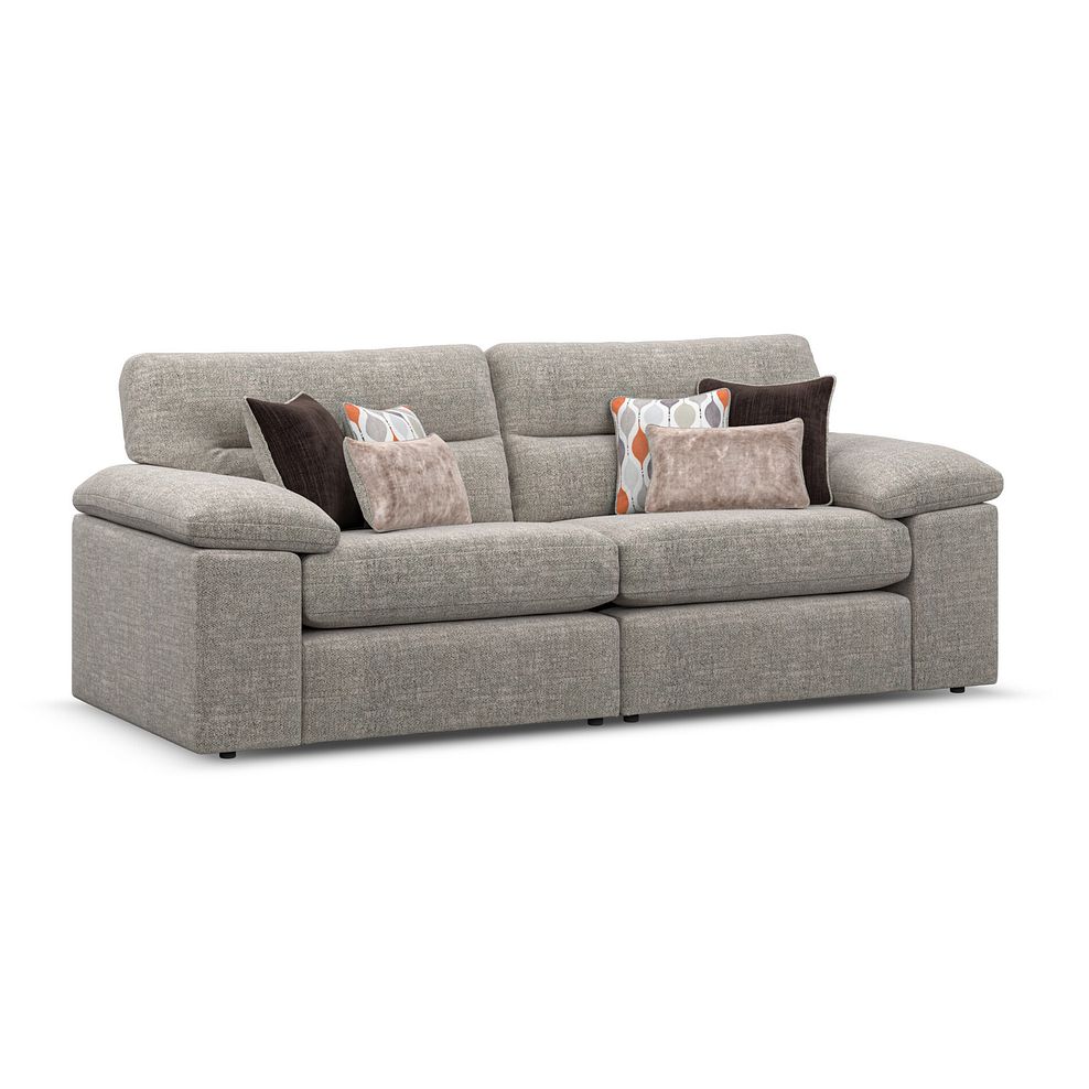 Morgan Modular Group 8 in Santos Mink with Orange and Beige Scatters  1