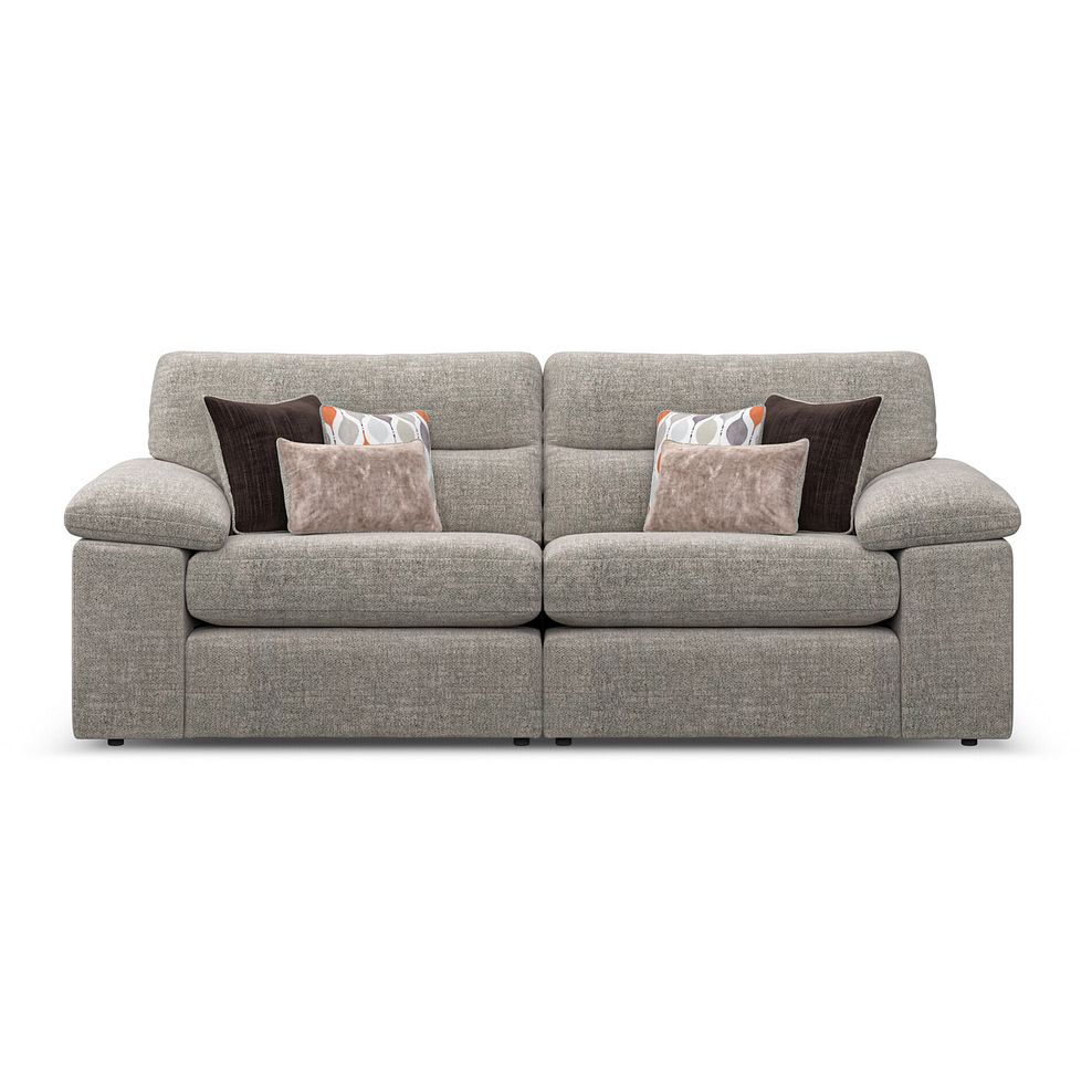 Morgan Modular Group 8 in Santos Mink with Orange and Beige Scatters  2