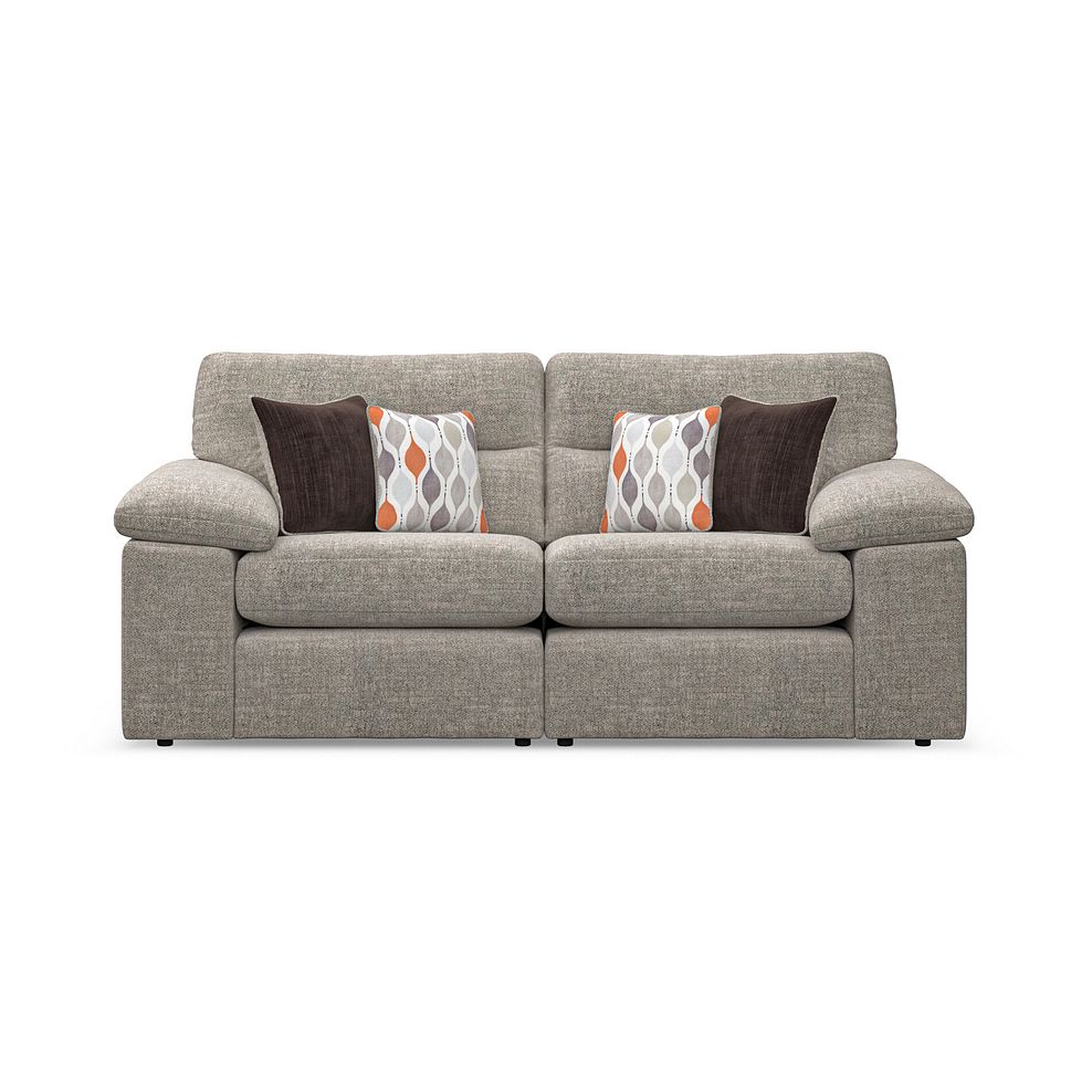 Morgan Modular Group 8 in Santos Mink with Orange and Beige Scatters  3