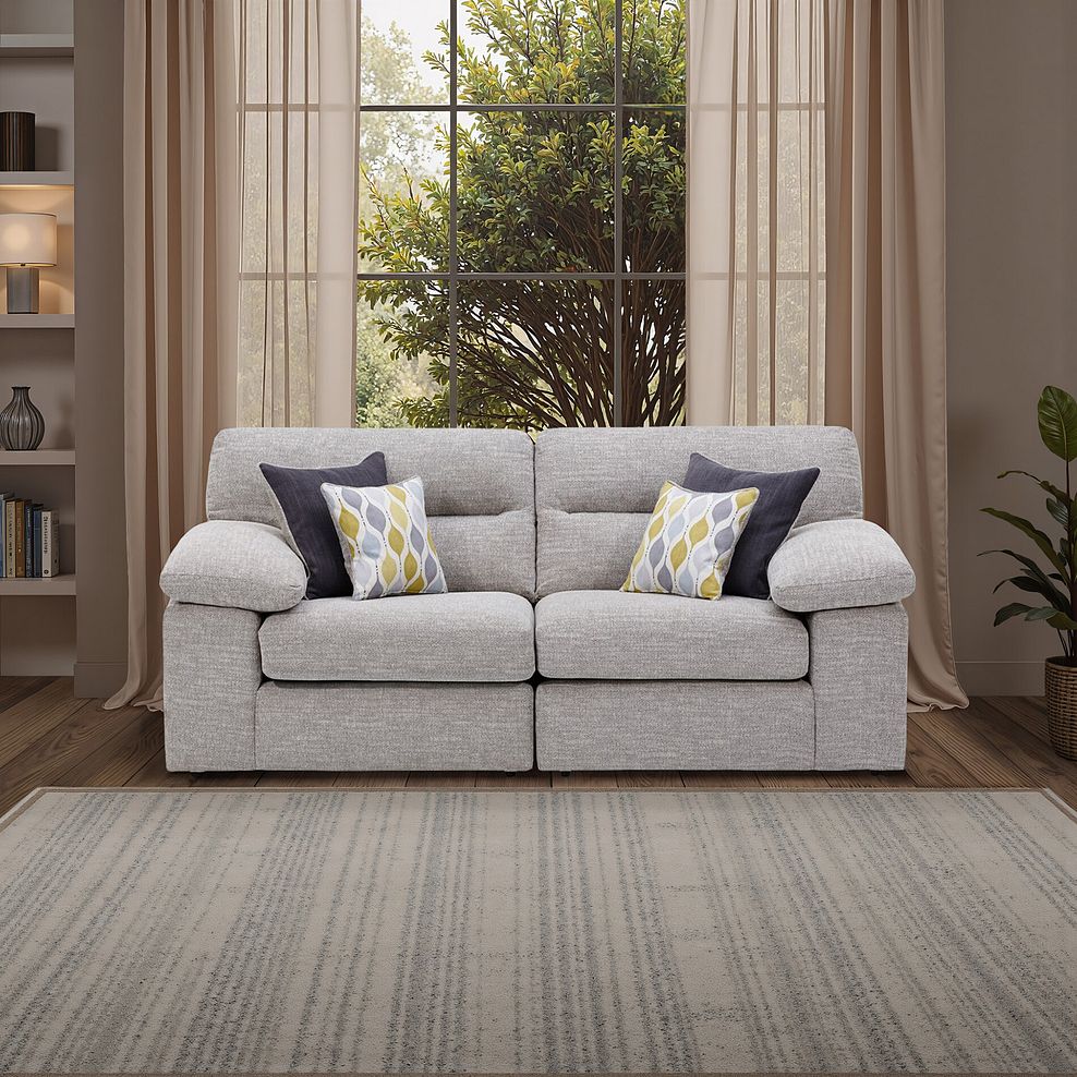 Morgan Modular Group 8 in Santos Silver with Green and Grey Scatters  11