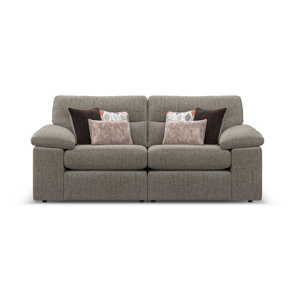 Morgan Modular Group 8 in Santos Taupe with Orange and Beige Scatters  2