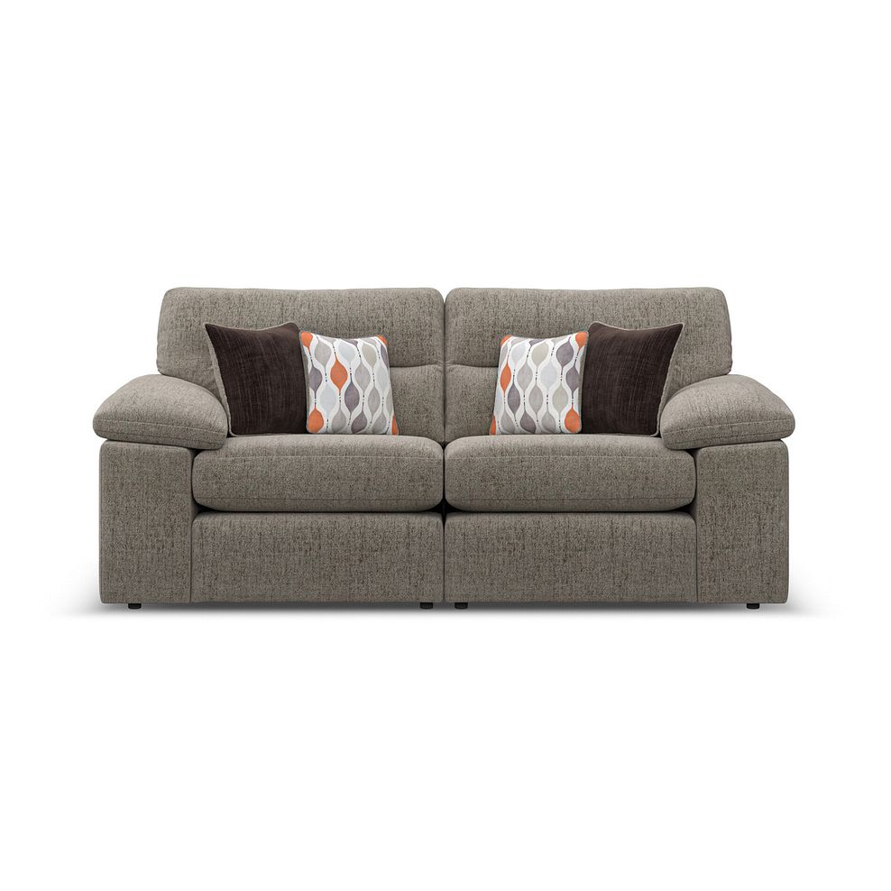 Morgan Modular Group 8 in Santos Taupe with Orange and Beige Scatters  2