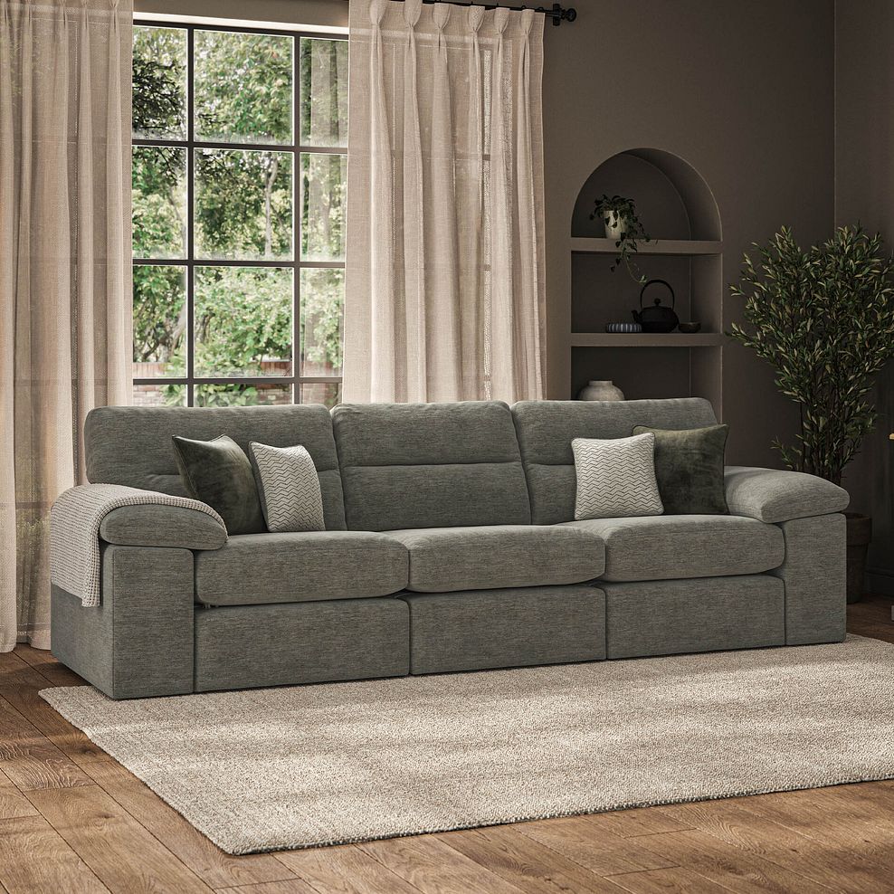 Morgan Modular Group 9 in Olive Green Fabric 1