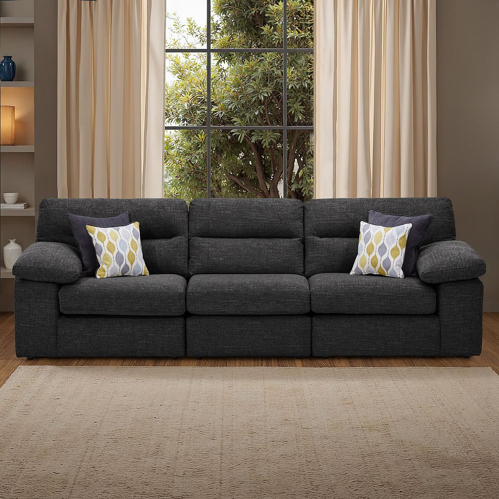 Morgan Modular Group 9 in Santos Black with Green and Grey Scatters  1