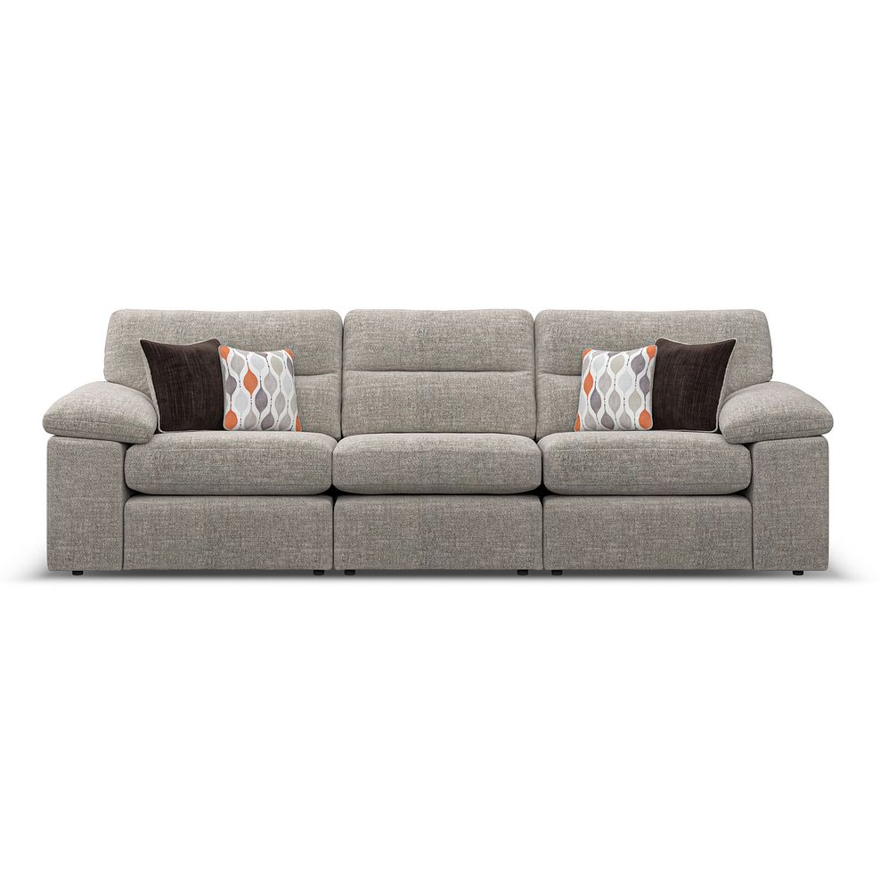 Morgan Modular Group 9 in Santos Mink with Orange and Beige Scatters  3