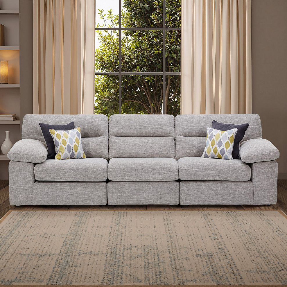 Morgan Modular Group 9 in Santos Silver with Green and Grey Scatters  11