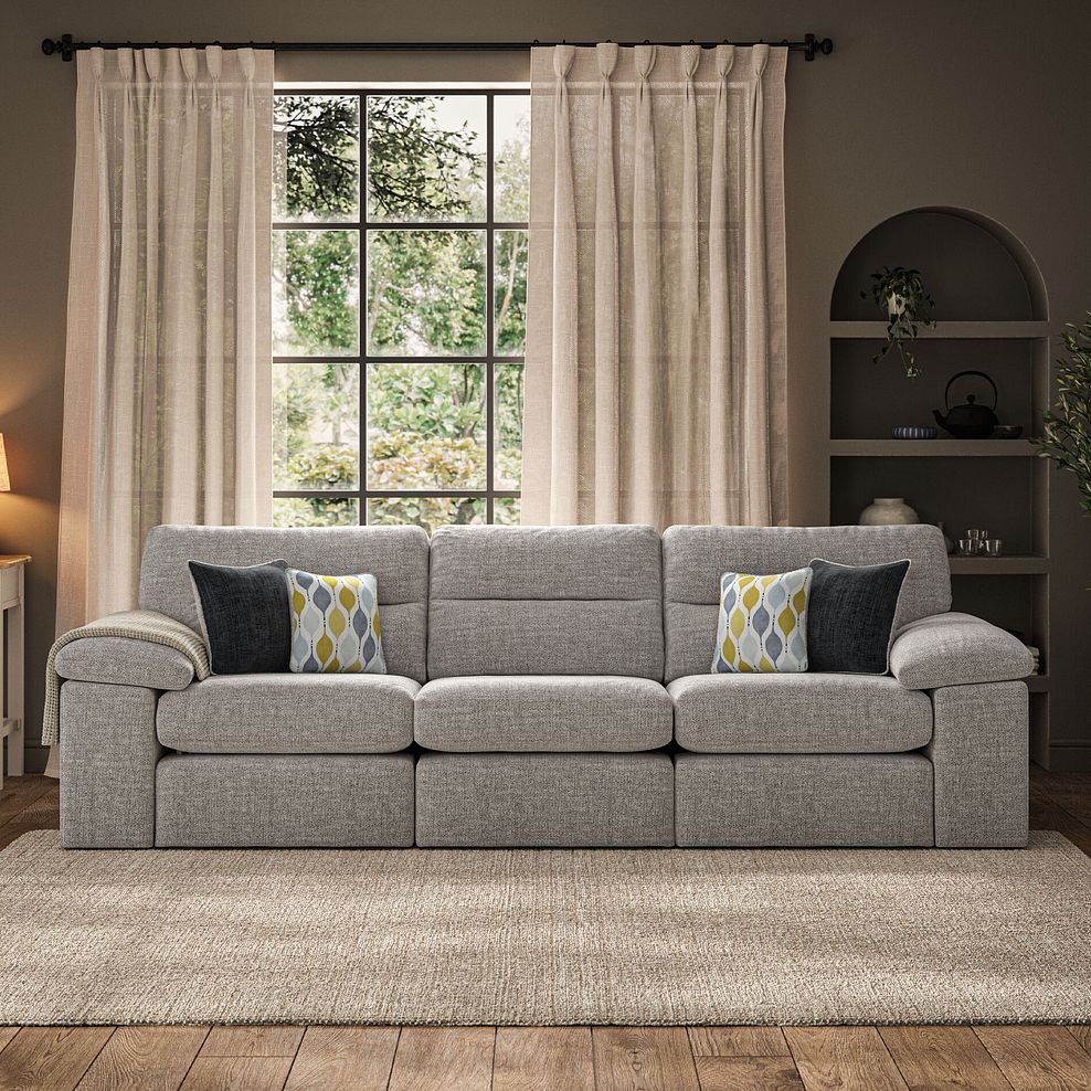 Morgan Modular Group 9 in Santos Silver with Green and Grey Scatters  1