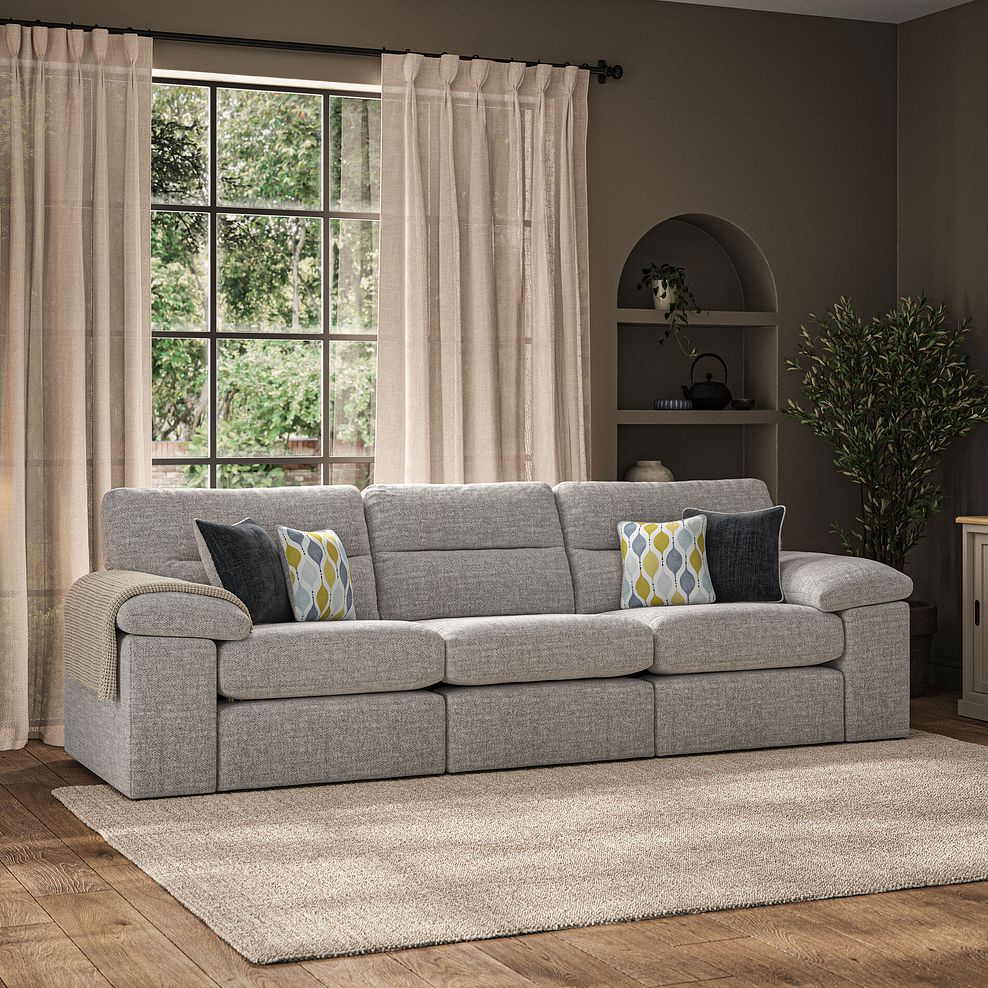 Morgan Modular Group 9 in Santos Silver with Green and Grey Scatters  2