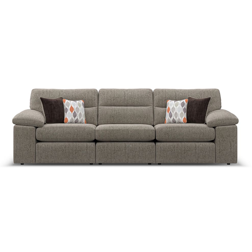 Morgan Modular Group 9 in Santos Taupe with Orange and Beige Scatters  3
