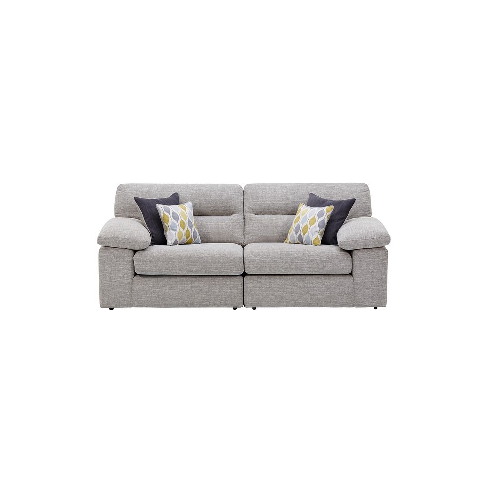 Morgan 3 Seater Sofa in Santos Silver 1