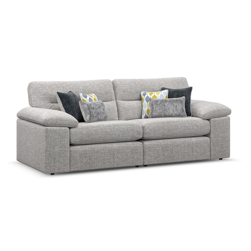 Morgan 3 Seater Sofa in Santos Silver 1