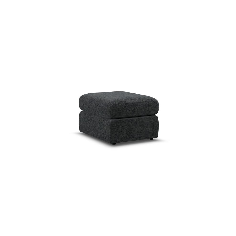 Morgan Small Fender Footstool in Cupid Charcoal fabric 3