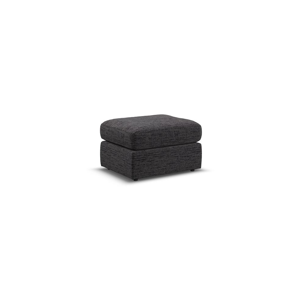 Morgan Small Fender Footstool in Santos Black fabric 1