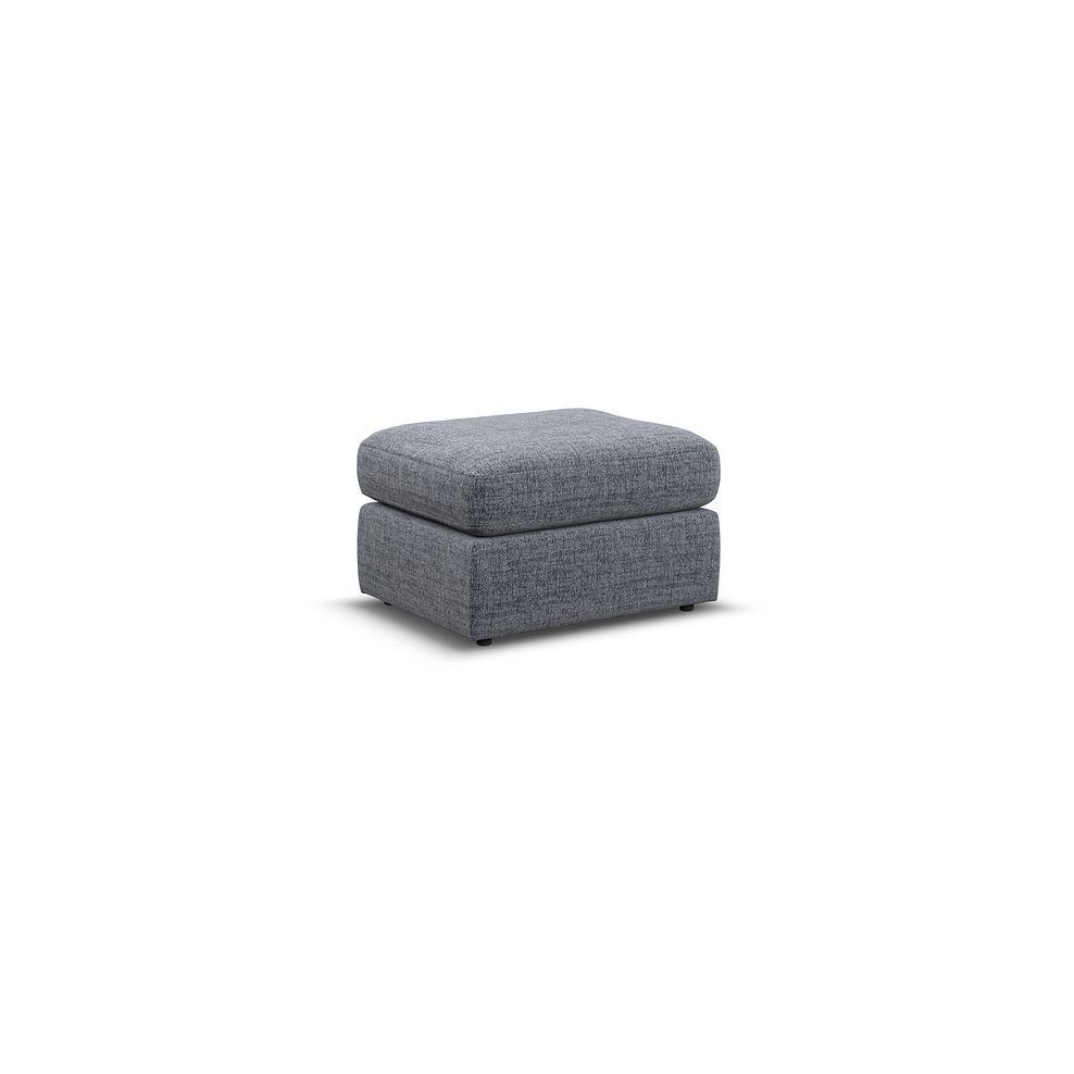Morgan Small Fender Footstool in Santos Grey fabric 1
