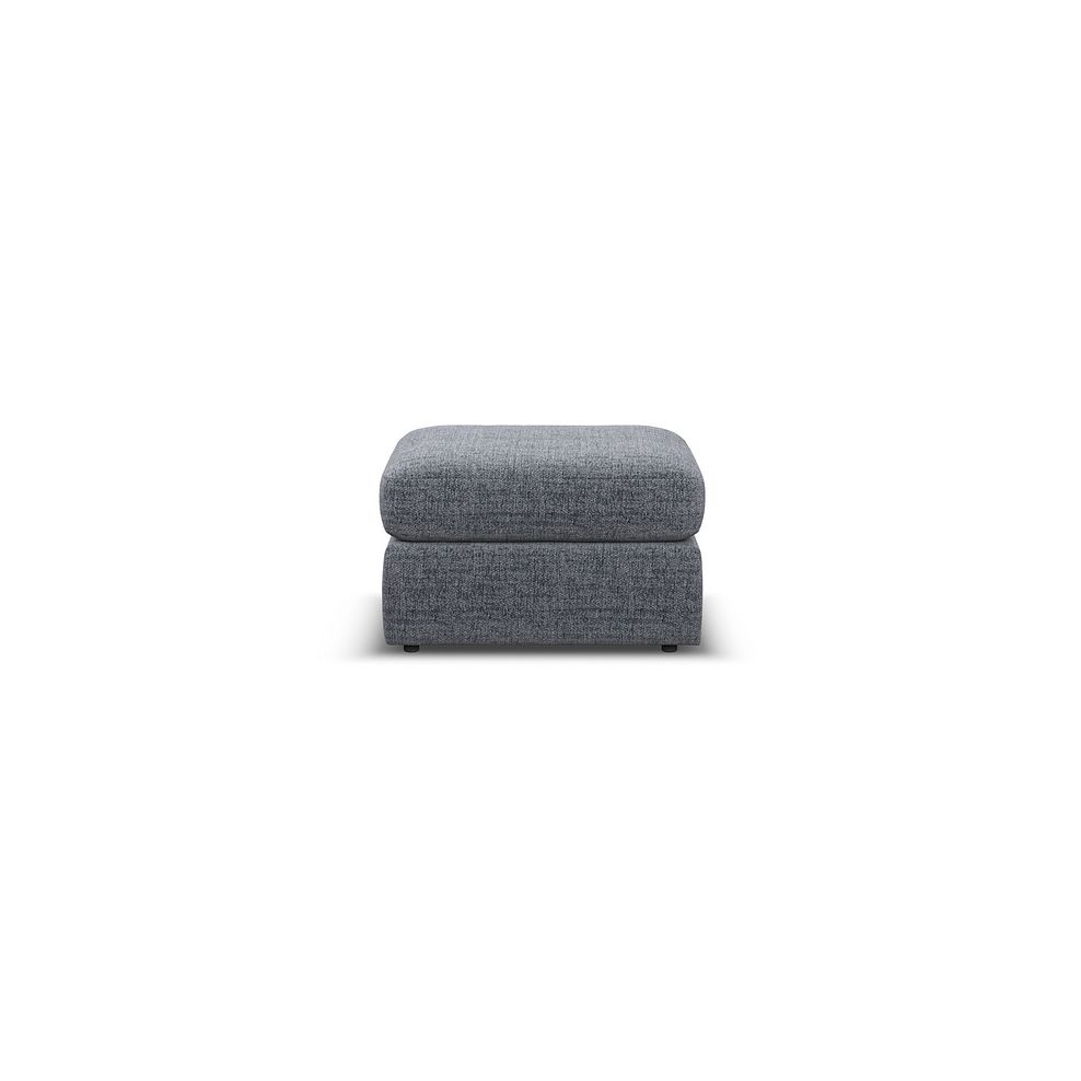 Morgan Small Fender Footstool in Santos Grey fabric 2