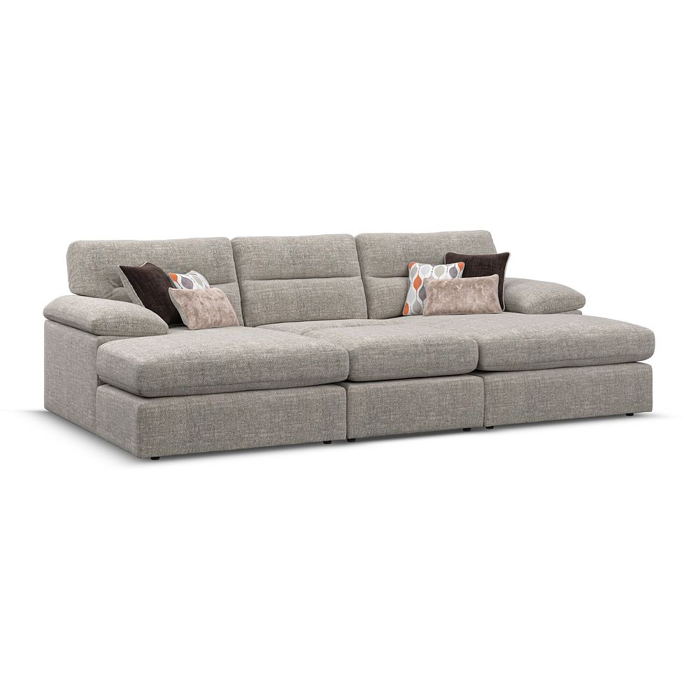 Morgan Small Fender Footstool in Santos Mink fabric 5