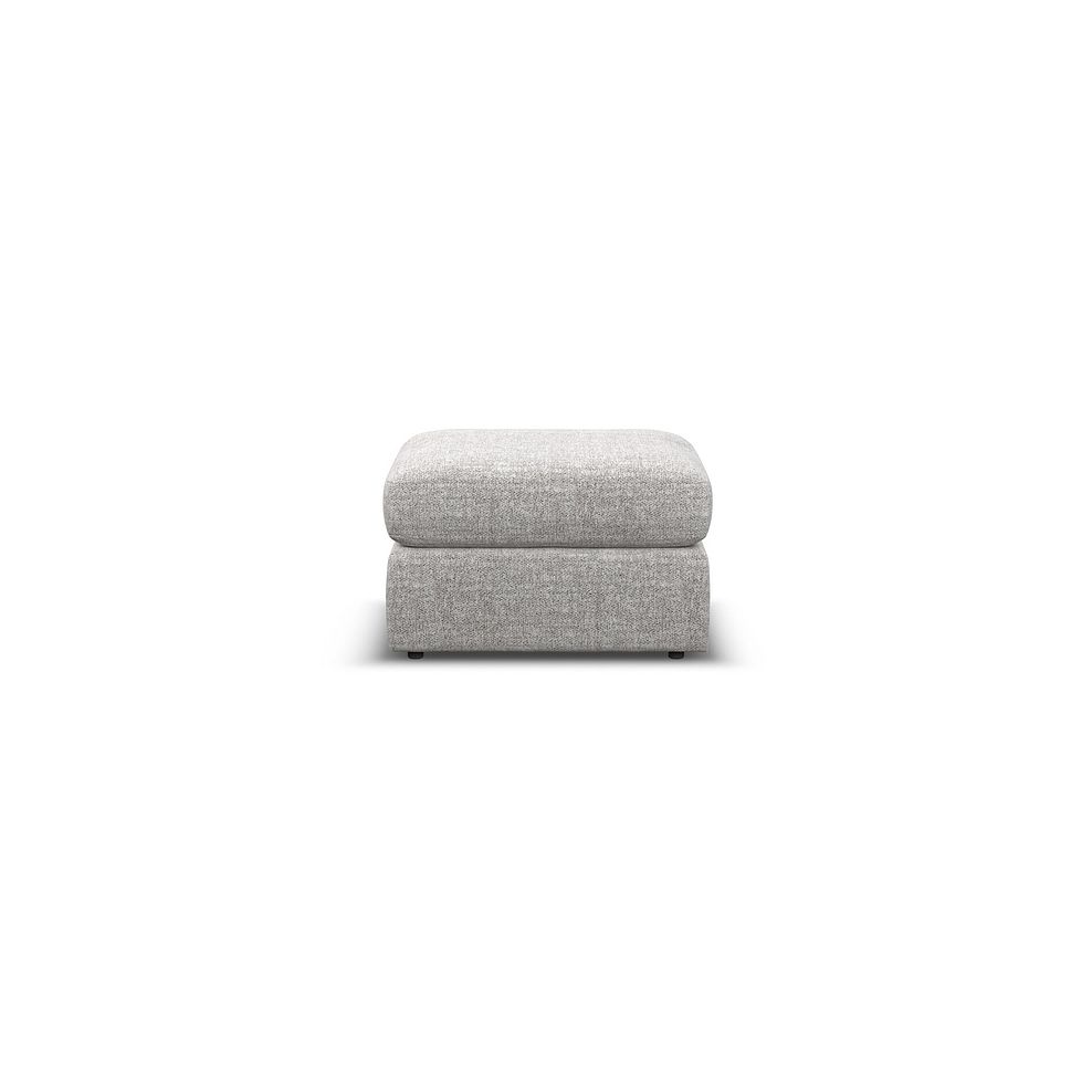 Morgan Small Fender Footstool in Santos Silver fabric 2