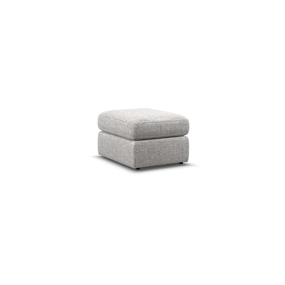 Morgan Small Fender Footstool in Santos Silver fabric 3