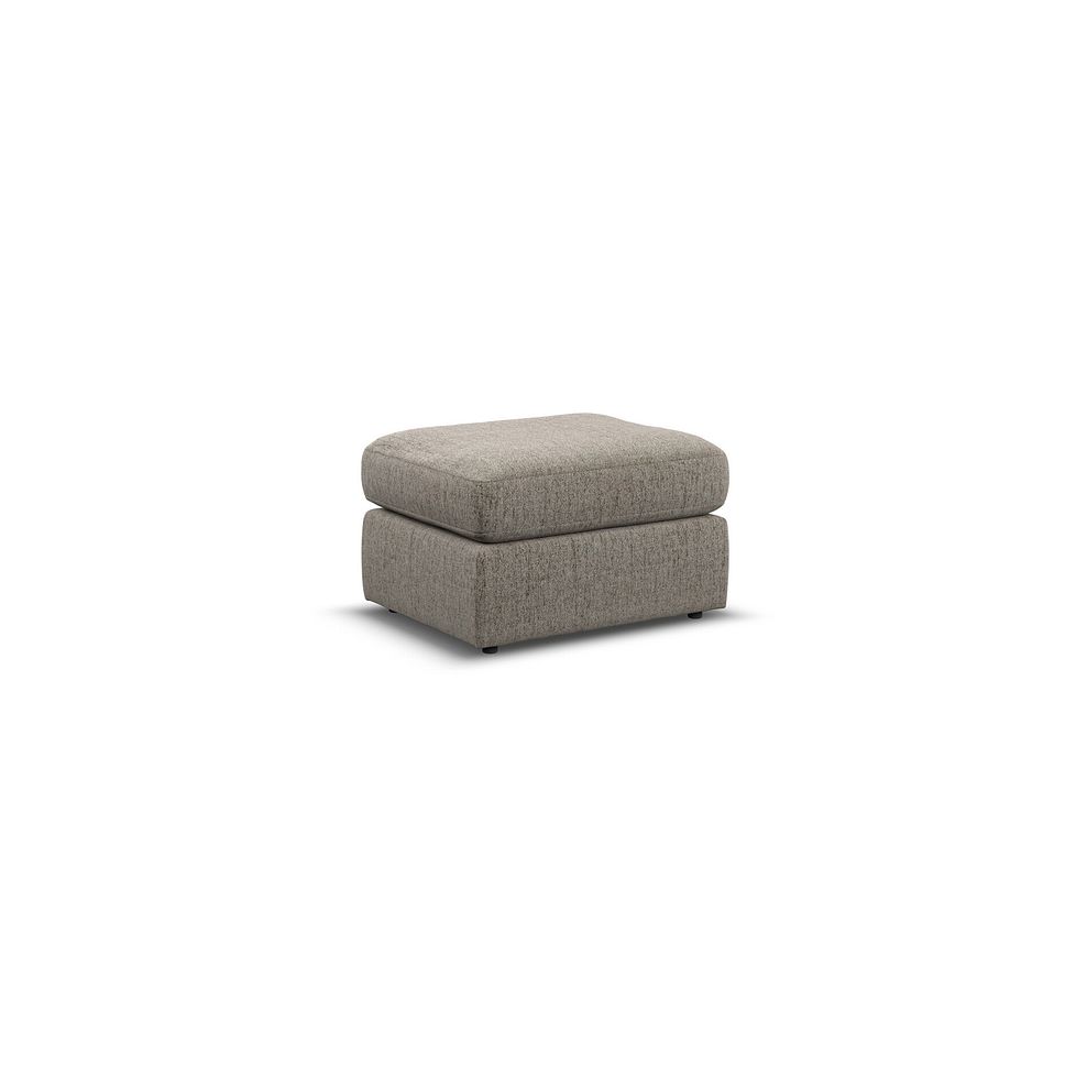 Morgan Small Fender Footstool in Santos Taupe fabric 1