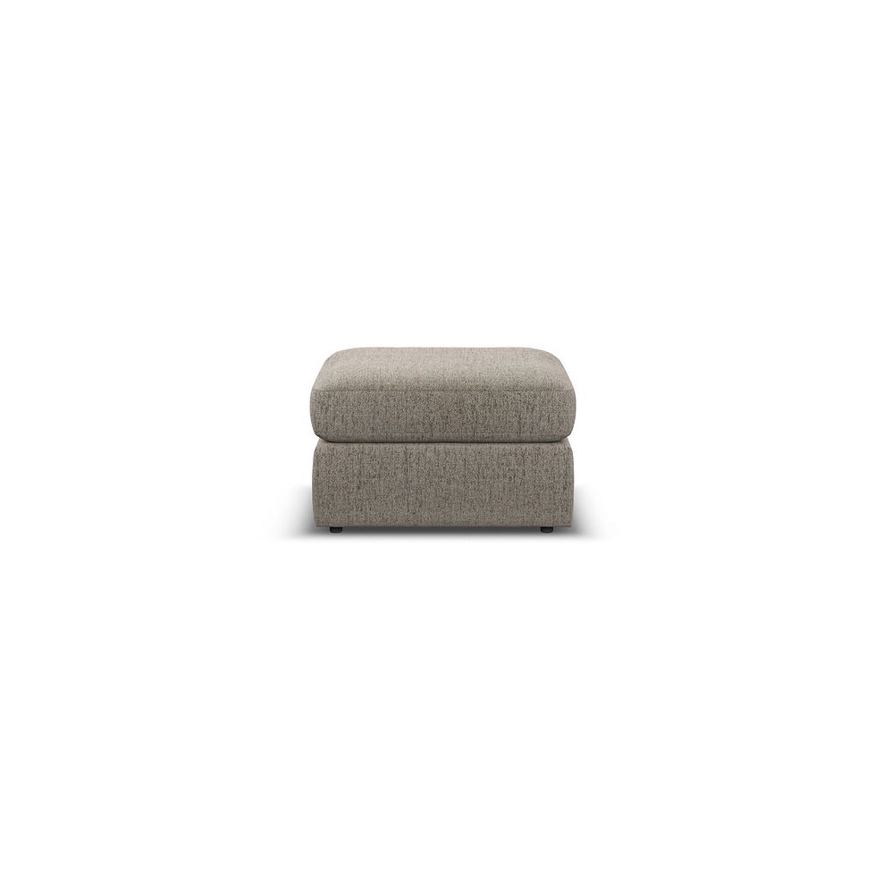 Morgan Small Fender Footstool in Santos Taupe fabric 2
