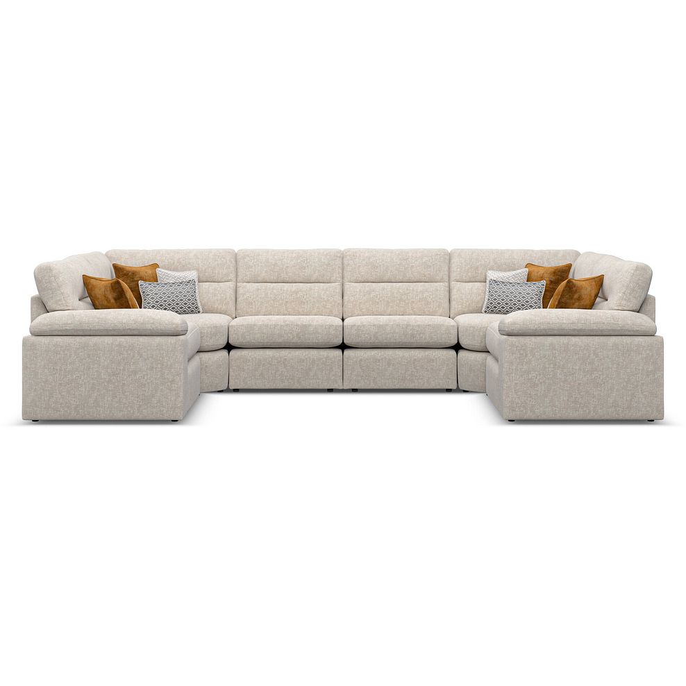 Morgan Small U-Shape Modular Corner Sofa in Cupid Beige fabric - Group 10 2