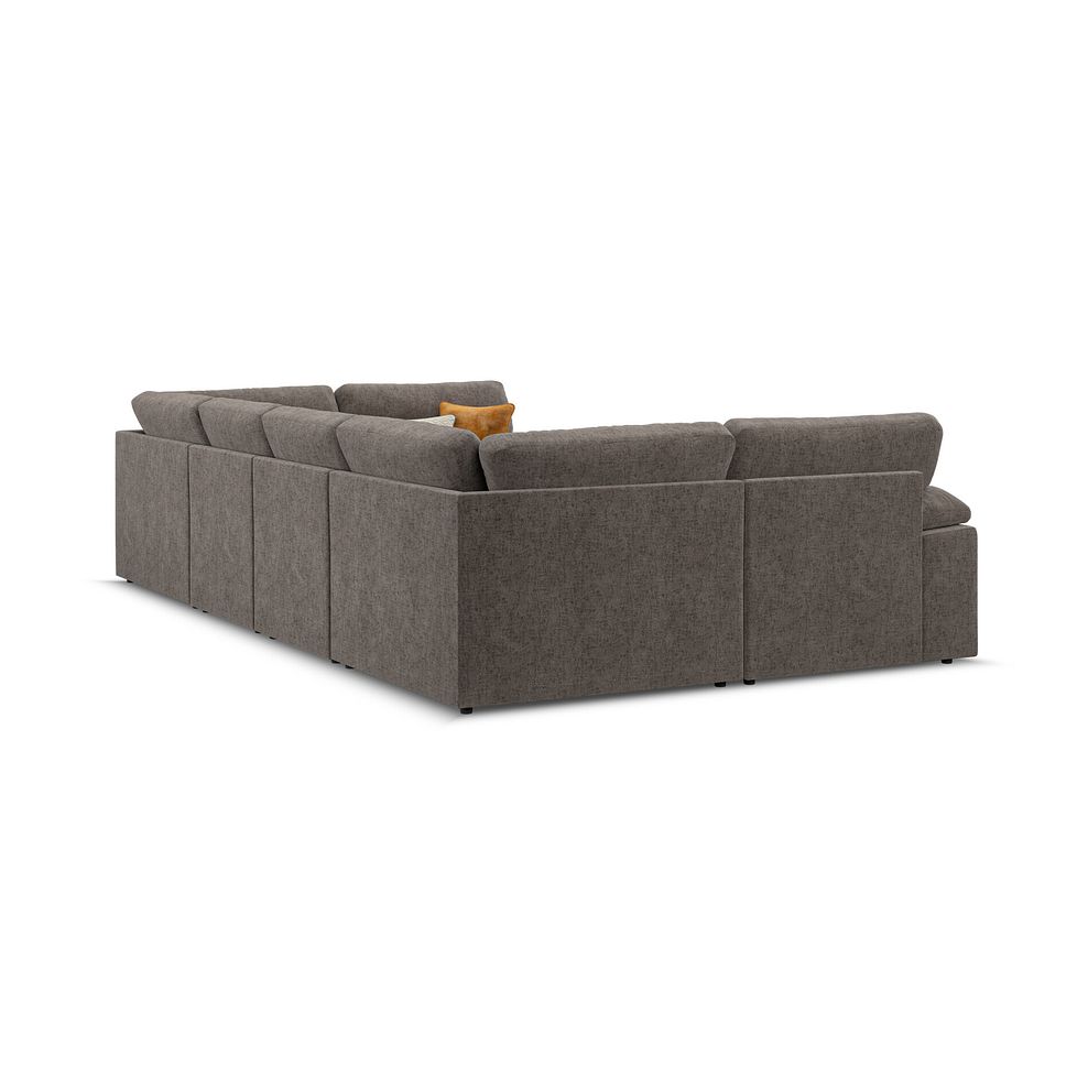 Morgan Small U-Shape Modular Corner Sofa in Cupid Brown fabric - Group 10 3