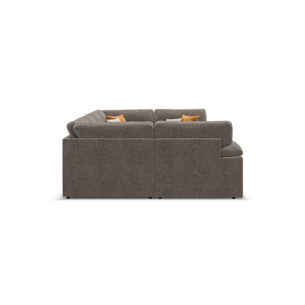 Morgan Small U-Shape Modular Corner Sofa in Cupid Brown fabric - Group 10 4