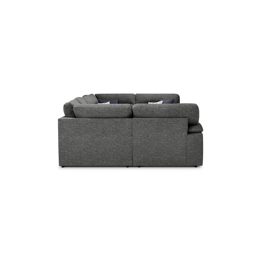 Morgan Small U-Shape Modular Corner Sofa in Santos Grey with Green and Grey Scatters - Group 10 4