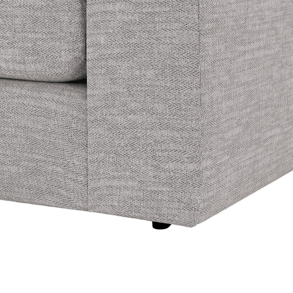 Morgan Small U-Shape Modular Corner Sofa in Santos Silver with Green and Grey Scatters - Group 10 6