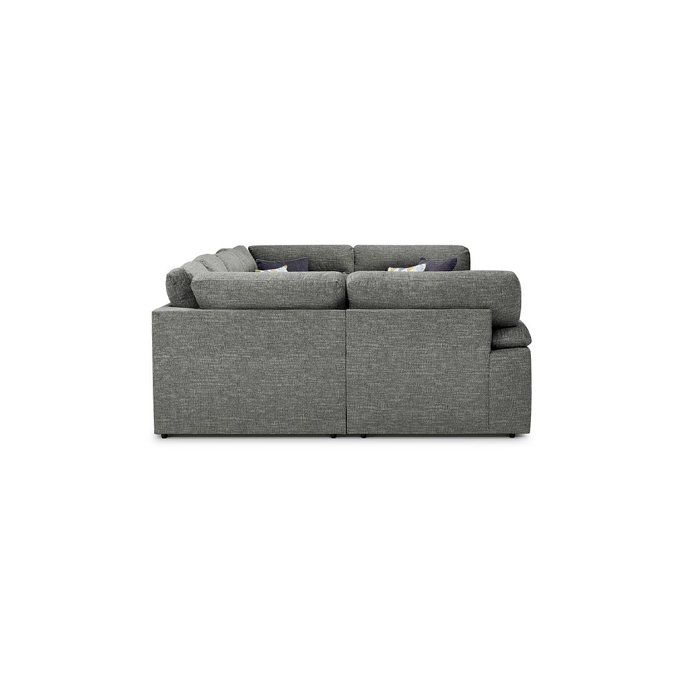 Morgan Small U-Shape Modular Corner Sofa in Santos Steel with Green and Grey Scatters - Group 10 4