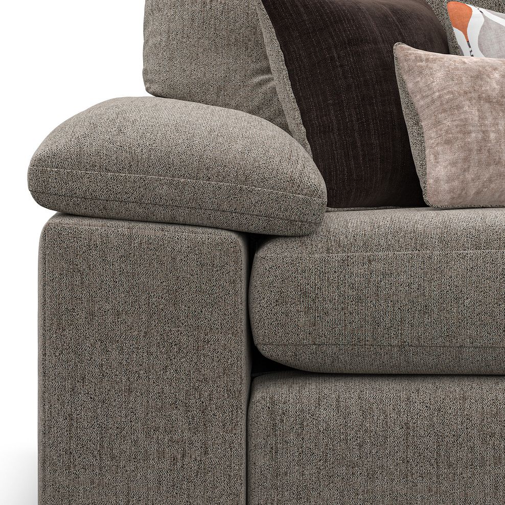 Morgan Small U-Shape Modular Corner Sofa in Santos Taupe with Orange and Beige Scatters - Group 10 8