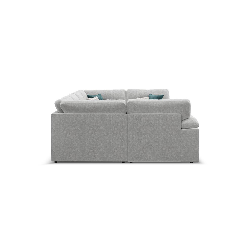Morgan Small U-Shape Modular Corner Sofa in Cupid Silver fabric - Group 10 4
