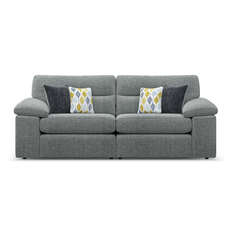 Morgan 3 Seater Sofa in Santos Steel 2