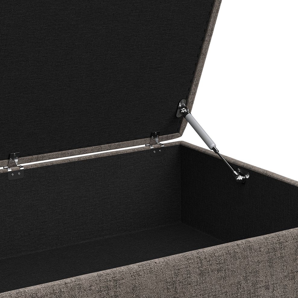 Morgan Storage Footstool in Cupid Brown fabric 7