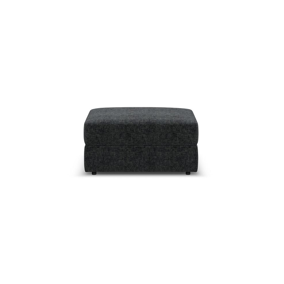 Morgan Storage Footstool in Cupid Charcoal fabric 3