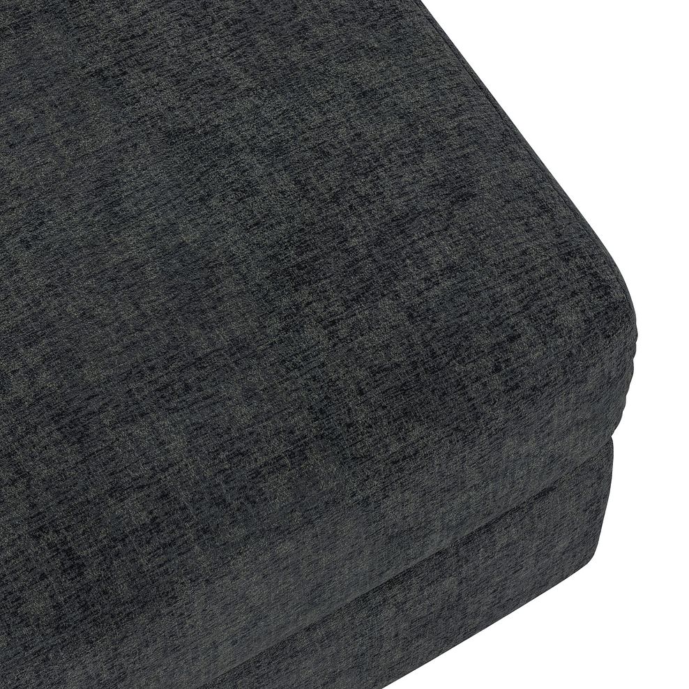 Morgan Storage Footstool in Cupid Charcoal fabric 8