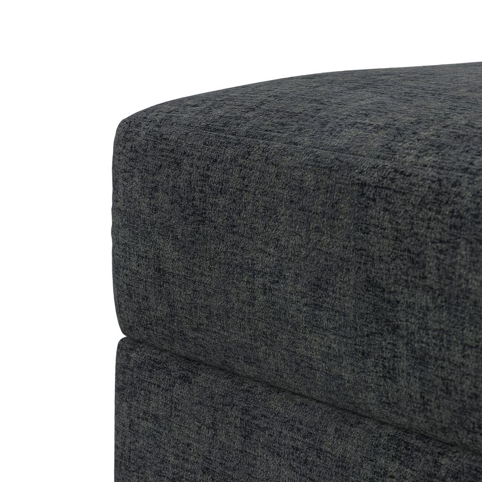 Morgan Storage Footstool in Cupid Charcoal fabric 9