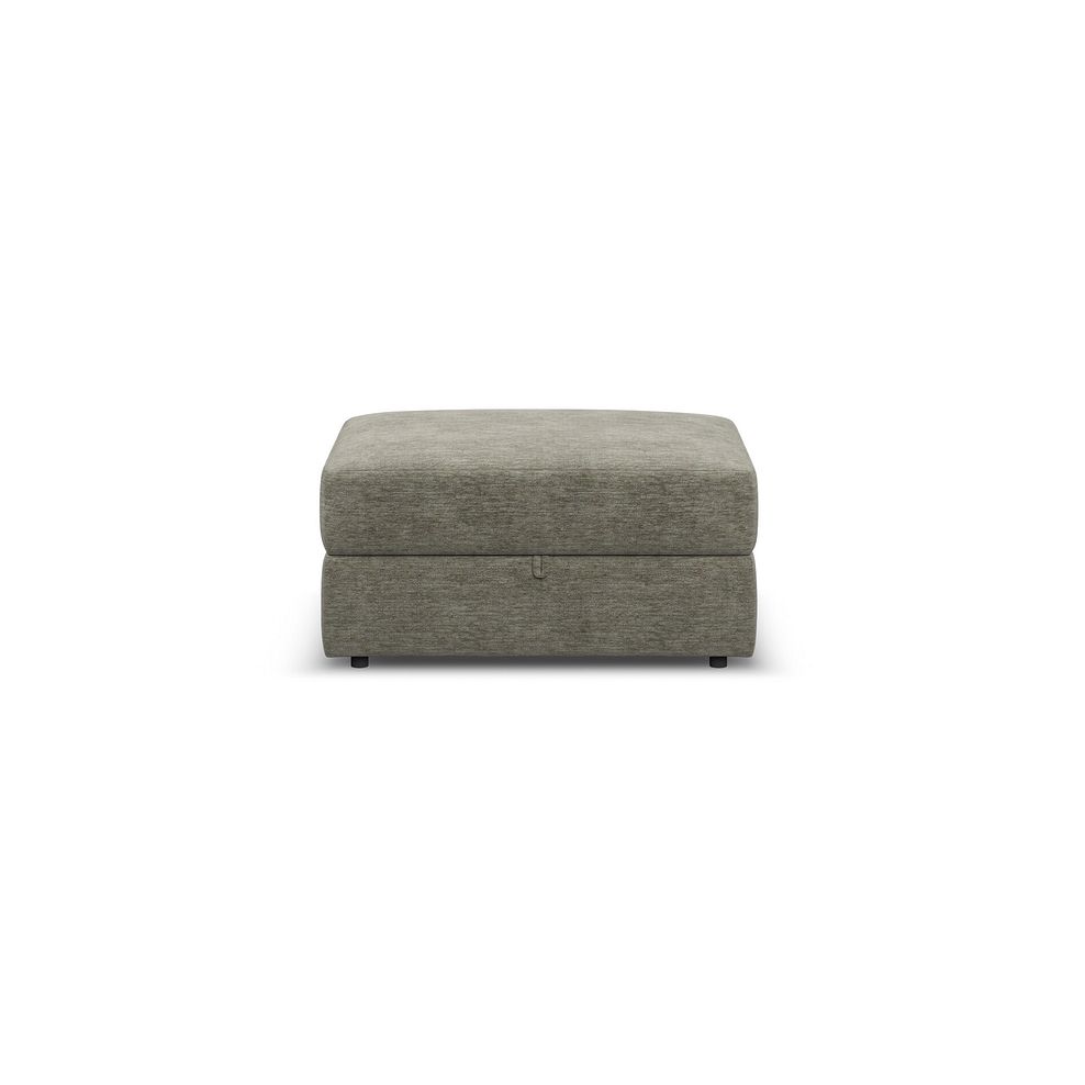 Morgan Storage Footstool in Olive Green Fabric 3