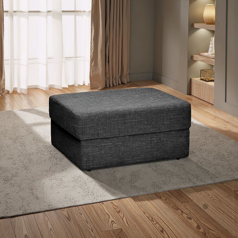 Morgan Storage Footstool in Santos Black 1