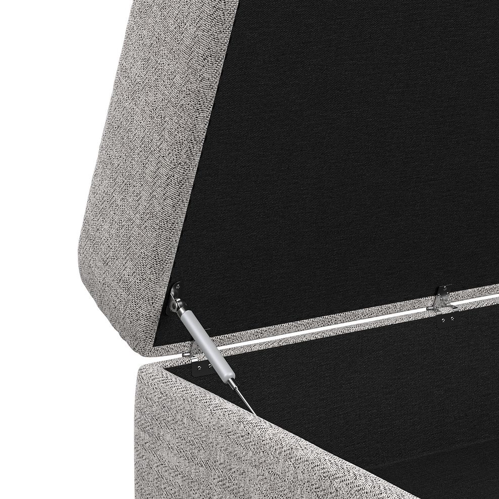 Morgan Storage Footstool in Santos Silver 6