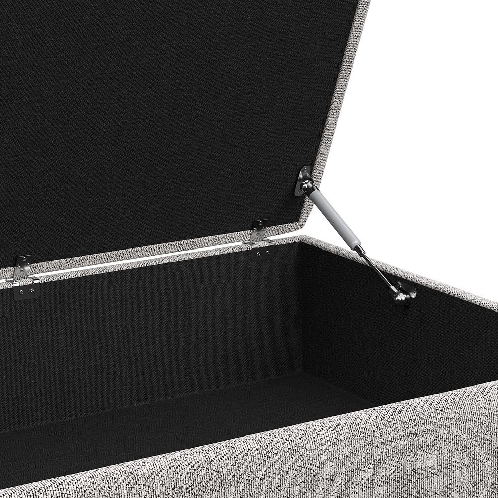 Morgan Storage Footstool in Santos Silver 7