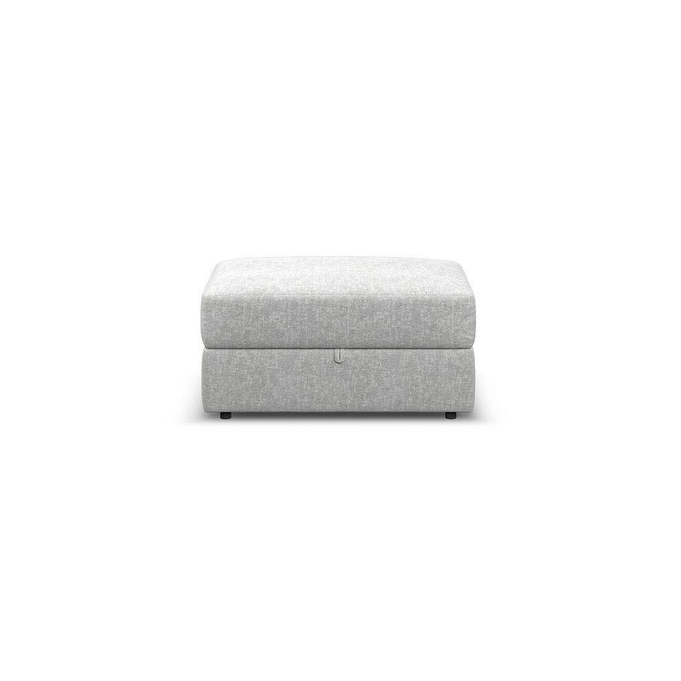 Morgan Storage Footstool in Cupid Silver fabric 3