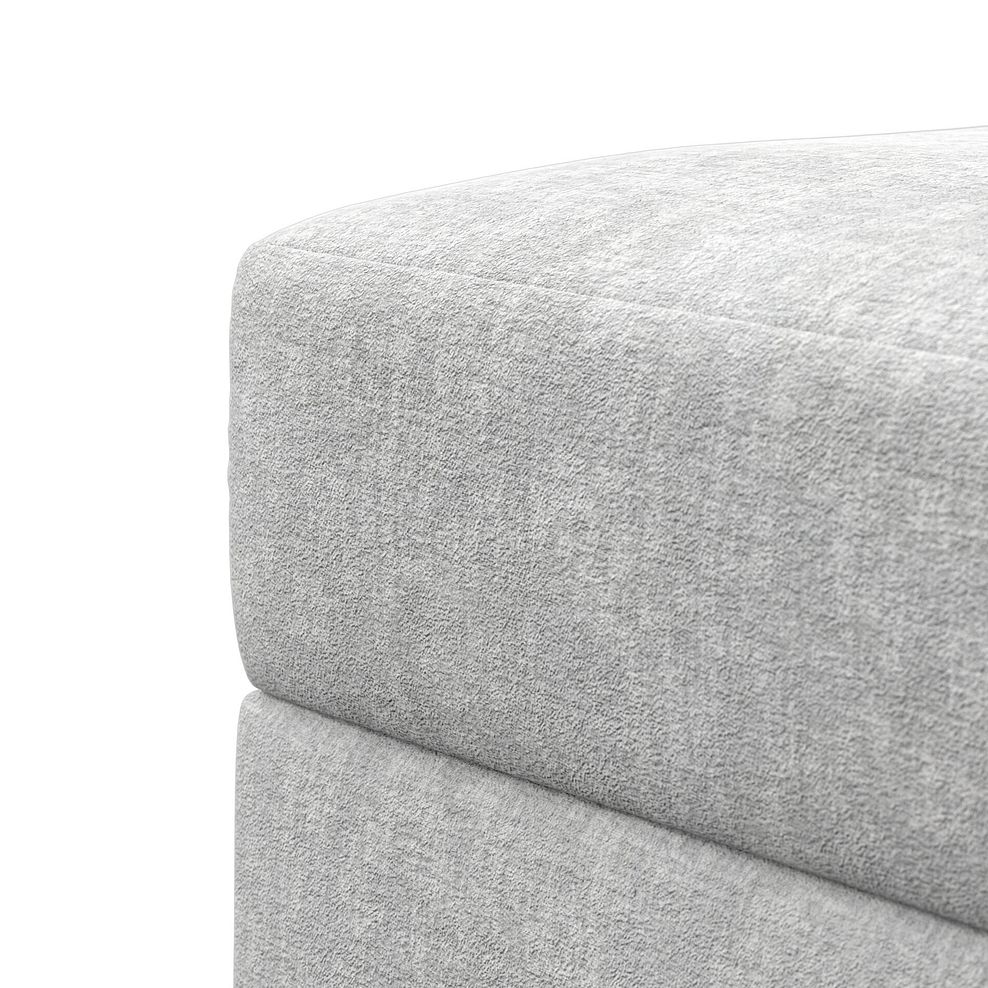 Morgan Storage Footstool in Cupid Silver fabric 9