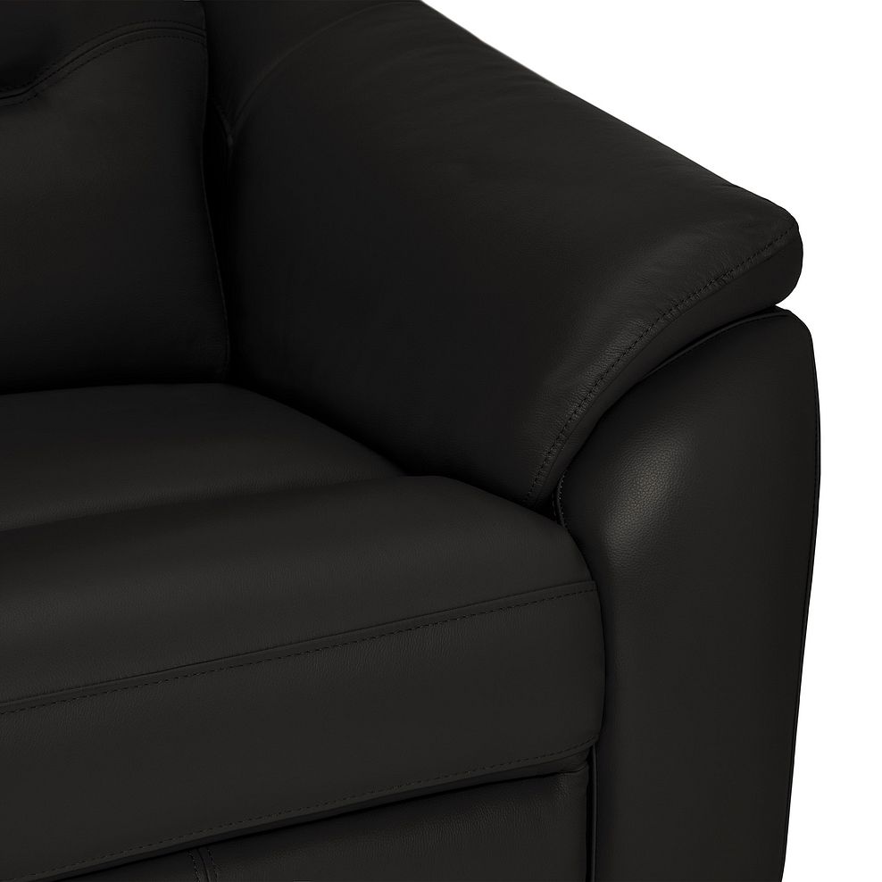 Muse Black Leather 2 Seater Electric Recliner Sofa 11
